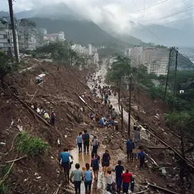 deslizamento de terra