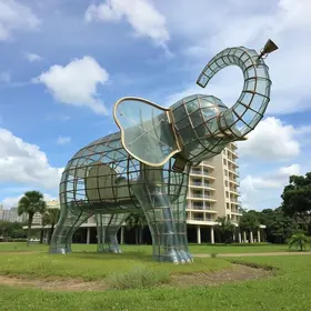Elefante de vidro