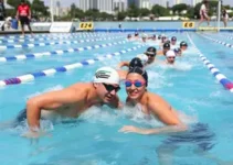 competição de natação