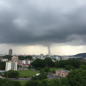 alerta amarelo de tempestade em Belo Horizonte