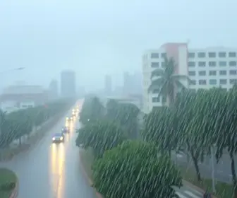 formação de chuva intensa