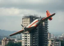 avião de bimotor