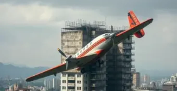 avião de bimotor