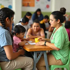 educadoras da creche municipal