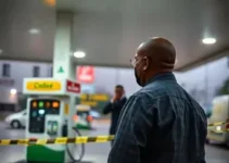 gerente executado em posto de gasolina