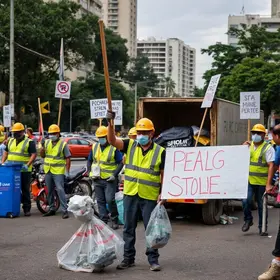 greve de garis em BH