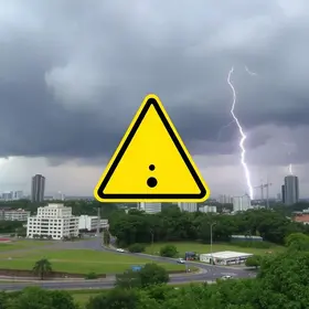 alerta amarelo de tempestade