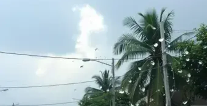 chuva de granizo
