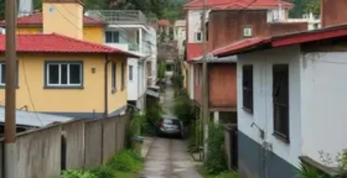 condições precárias bairro Tiradentes