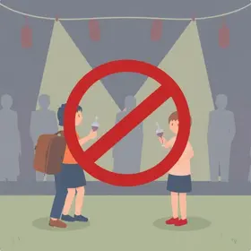 proibição de menores em eventos impróprios