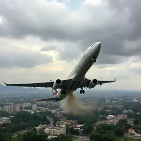 queda de avião