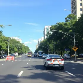 interdição avenida General David Sarnoff